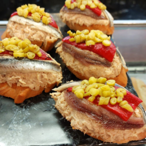 pintxos sardinas bar el caserio